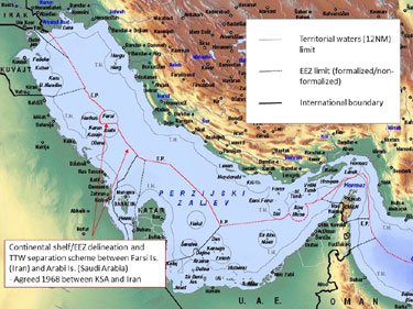 Saudi-Iran-maritime-delinea